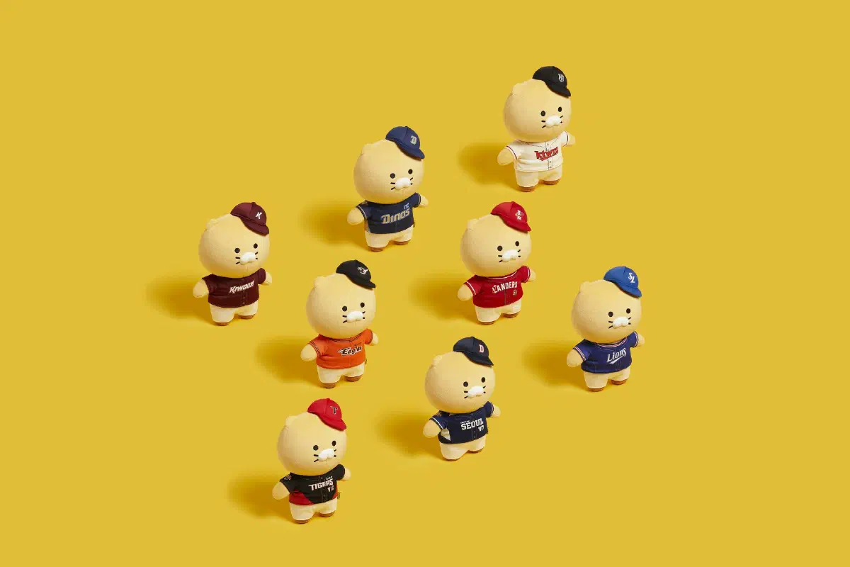 カカオ、カカオフレンズの 「チュンシギ」とプロ野球チームのコラボグッズ発売