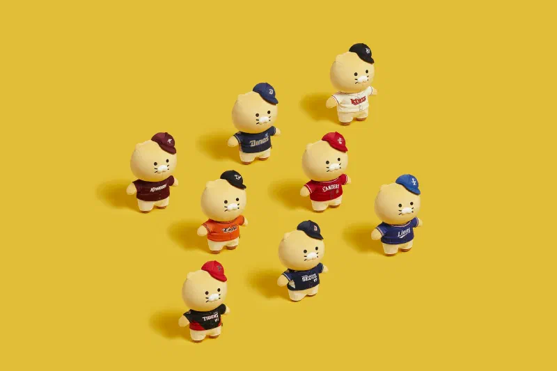 カカオ、カカオフレンズの 「チュンシギ」とプロ野球チームのコラボグッズ発売