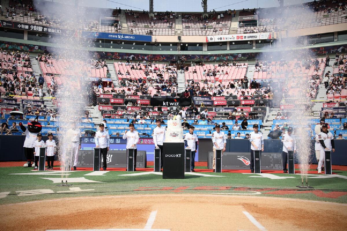 プロ野球KT、創立10周年記念の開幕戦でLGに快勝