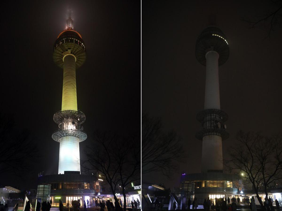 アースデイ記念を迎え4月22日20時から10分間韓国主要建物が消灯